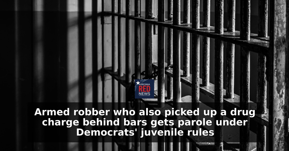 Armed robber who also picked up a drug charge behind bars gets parole under Democrats' juvenile rules