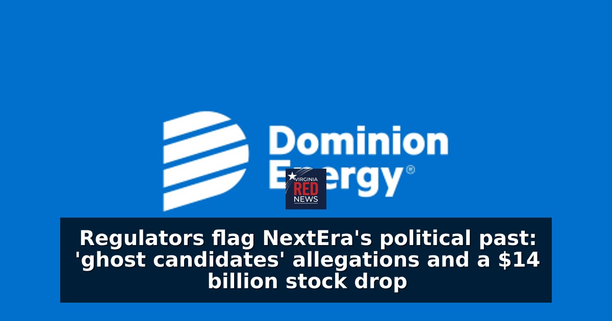 Regulators flag NextEra's political past: 'ghost candidates' allegations and a $14 billion stock drop