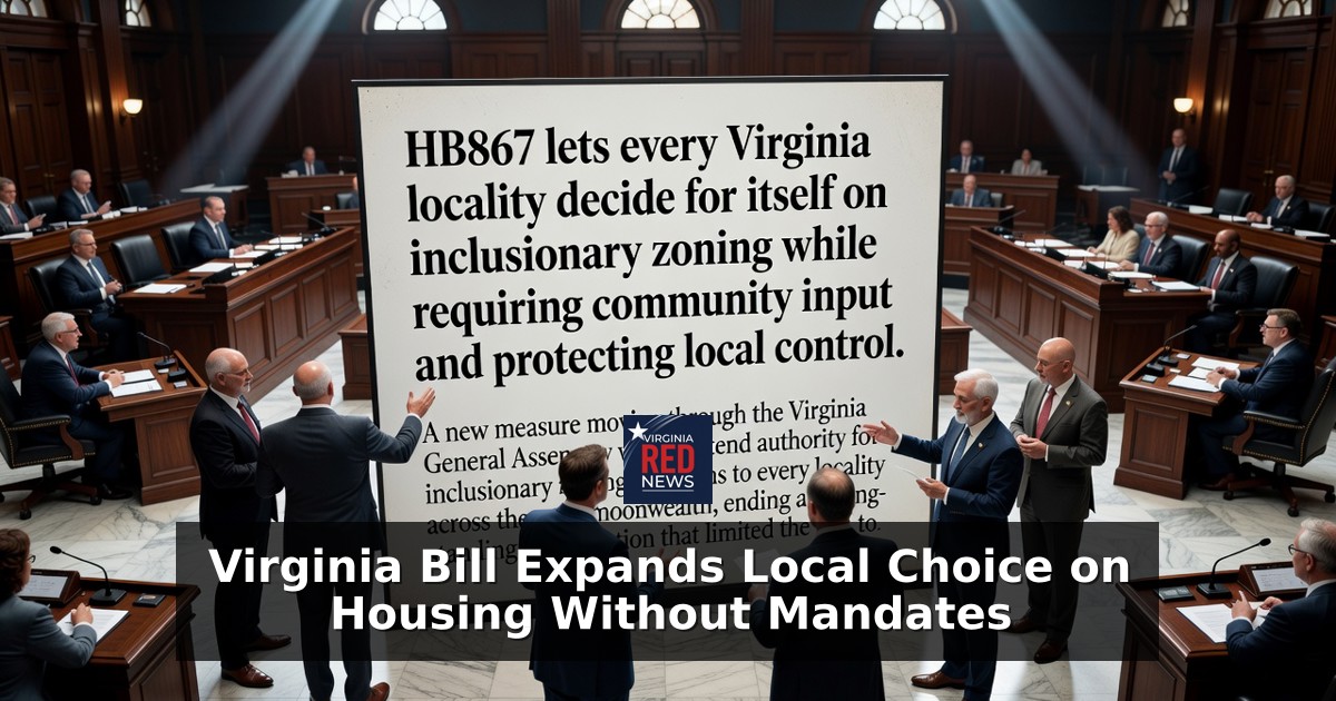 Virginia Bill Expands Local Choice on Housing Without Mandates