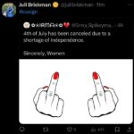 Juli Briskman Gives Middle Finger to America’s Birthday