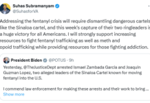 Suhas Subramanyam worked for Biden which let ALL the drugs cross our border @SuhasforVA