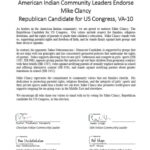 Indian American Community Leaders Endorse Mike Clancy for U.S. Congress