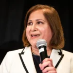 Ghazala Hahmi is a radical on abortion and gun control