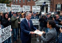 Mark Warner Faces Backlash for Breaking Two-Term Pledge as He Files for Fourth Senate Run