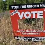 Vandalized ‘Vote NO’ Sign on Prince William Parkway Highlights Tensions in Virginia’s High-Stakes Redistricting Amendment Election