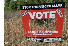 Vandalized ‘Vote NO’ Sign on Prince William Parkway Highlights Tensions in Virginia’s High-Stakes Redistricting Amendment Election