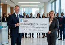 Dominion Energy Inc. Contributes $975,000 to Its Virginia Political Action Committee