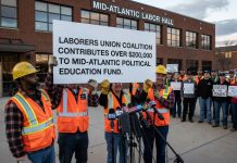 Laborers Union Coalition Contributes Over $200,000 to Mid-Atlantic Political Education Fund