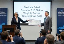 Barbara Fried Donates $10,000 to Virginia Future Generations PAC