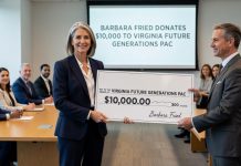 Barbara Fried Donates $10,000 to Virginia Future Generations PAC
