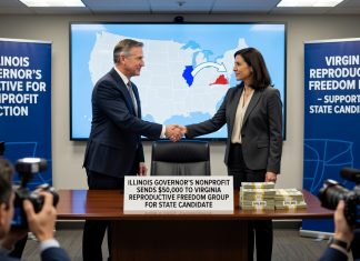Illinois Governor’s Nonprofit Sends $50,000 to Virginia Reproductive Freedom Group for State Candidate