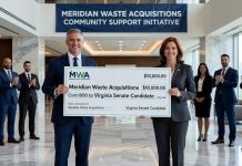 Meridian Waste Acquisitions Contributes $10,000 to Joe Morrissey Virginia Senate Candidate