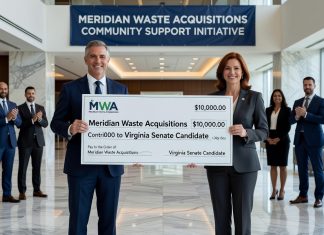 Meridian Waste Acquisitions Contributes $10,000 to Joe Morrissey Virginia Senate Candidate