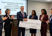 Texas Insurance Executive Buddy Steves Donates to Virginia Democratic Women’s Caucus