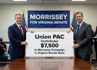 Union PAC Contributes $7,500 to Morrissey Campaign in Virginia Senate Race