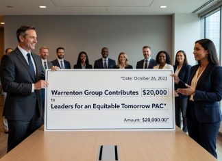 Warrenton Group Contributes $20,000 to Leaders for an Equitable Tomorrow PAC