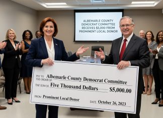 Albemarle County Democrat Committee Receives $5,000 from Prominent Local Donor Sonjia Smith