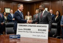 Consumer Litigation Associates Donates $10,000 to Newport News Mayor Phillip Jones Reelection Effort