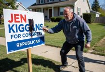 Democrat Vandalism Targets Kiggans Campaign Sign in Broad Daylight