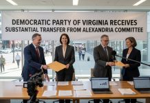 Democratic Party of Virginia Receives Substantial Transfer from Alexandria Committee