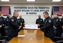 Firefighters Union PAC Transfers Nearly $10,000 to Local Affiliate in Fairfax