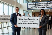 Real Estate Firm Franklin Group Companies LLC Contributes $5,000 to Amelia Ross-Hammond Campaign