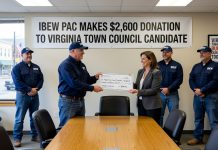 IBEW PAC Makes $2,600 Donation to Virginia Town Council Candidate Brendan Murphy