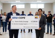 SEIU Sends $5,000 to Yasmin Shafiq Campaign in Herndon