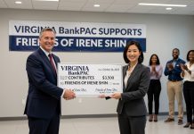Virginia BankPAC Contributes $3,500 to Irene Shin