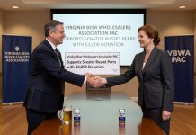 Virginia Beer Wholesalers Association PAC Supports Senator Russet Perry with $3,000 Donation