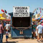 Virginia Booth Stands Out at State Fair for Lack of Presence and Locked Doors