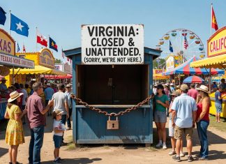 Virginia Booth Stands Out at State Fair for Lack of Presence and Locked Doors