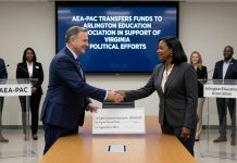 Arlington Education Association Transfers Funds to Arlington Education Association in Support of Virginia Political Efforts
