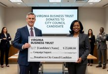 Virginia Business Trust Donates to City Council Candidate